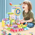 thumbnail image 3 of Electric Building Block Educational DIY Gear Building Block Stacking Toy for Kid, 3 of 10