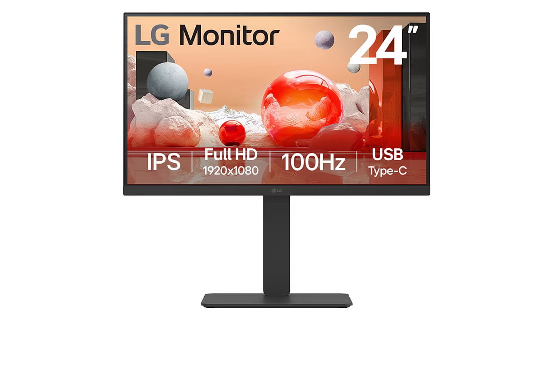 LG 24", 1920 x 1080, Noir, 24BA750-B