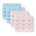 thumbnail image 1 of INSPIRE CHIC sous-Vêtements pour Femmes Boucle 3 Crochets Rangée Rallonge de Bretelle de Soutien-Gorge Ensemble Rose Bleu 4 Pcs, 1 of 5