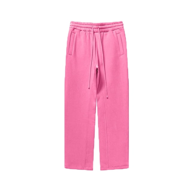 RKSTN Mens Pants Solid Color Casual Straight Leg Pants Full Length Pants Soft Comfortable Workout Pants