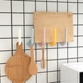 thumbnail image 3 of L-shaped non perforated hook, no trace, strong self-adhesive hook, kitchen corner free multifunctional storage rack, high viscosity adhesive hook, 3 of 9