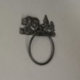 thumbnail image 5 of Ours Noir Rustique en Fonte de Mère et d'Ourson Anneau de Serviette, 5 of 5
