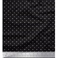 thumbnail image 3 of Soimoi Black Poly Georgette Fabric Anchor Hook & Small Country Flag Printed Fabric 1 Yard 52 Inch Wide, 3 of 3