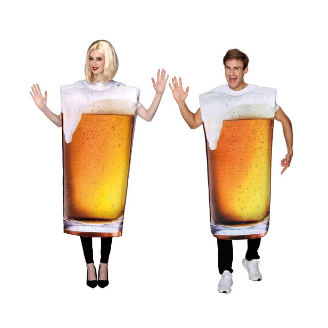 Beer Costume for Unisex Adults, One Size Fits Most, Partyholic