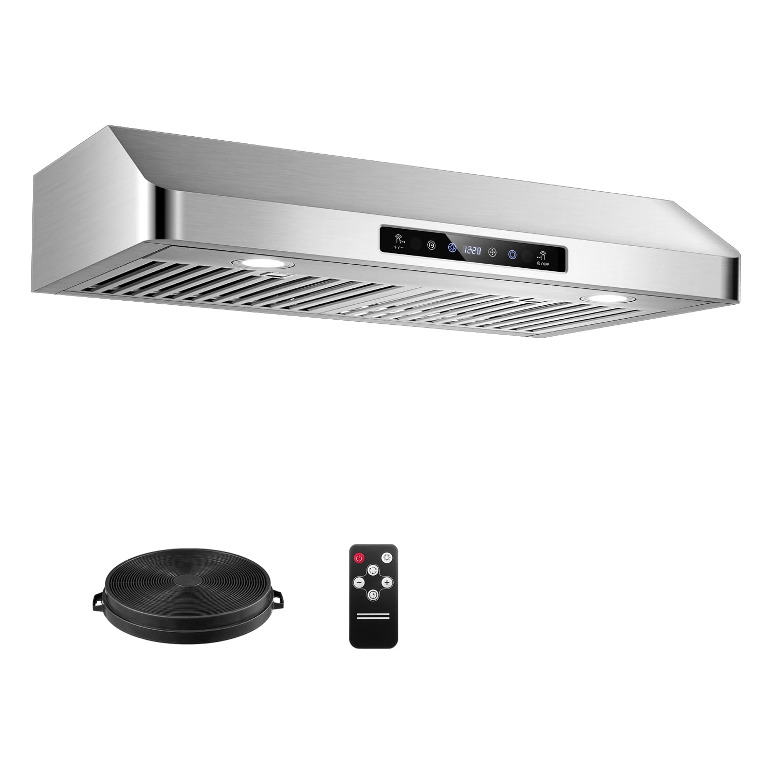 AMZCHF Range Hood 30 inch Insert Stainless Steel with 3 Speed Fan 700 CFM Kitchen Vent Hood,Easy to Clean