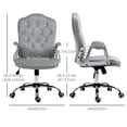 thumbnail image 3 of Vinsetto Home Office Chair Height Adjustable Desk Chair with Tilt Function, 3 of 10