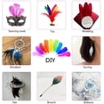 thumbnail image 4 of Plumes Colorées, Lot de 300 Plumes Naturelles Colorées pour Bricolage Artisanat Design d'Art Artisanat, 4 of 5