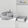 thumbnail image 3 of PawHut XL Stainless Steel Cat Litter Box with High Wall Side, Scoop, 3 of 10