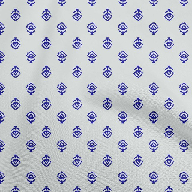 oneOone Polyester Spandex Sky Blue Fabric Block Sewing Material Print Fabric By The Yard 56 Inch Wide-GL