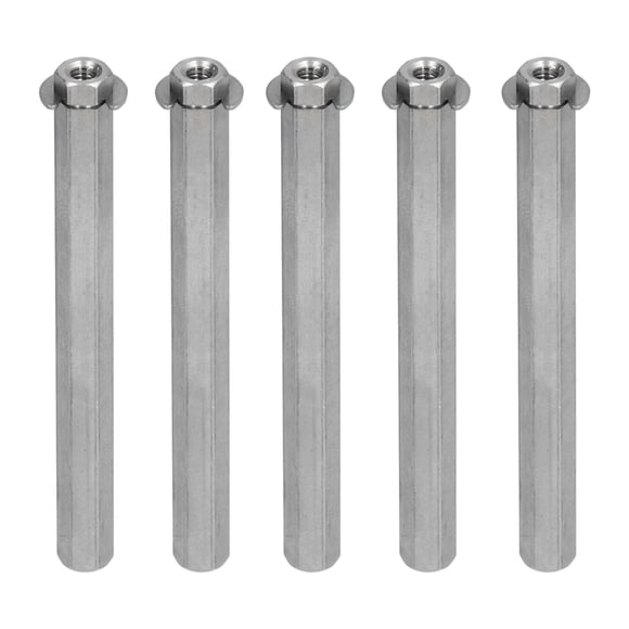 Écrou de Tige Long, Dia 8mm Pièces de Robot Barre de Couplage Hexagonale Filetée Femelle pour Équipement de Tour pour TETRIX 4106-4008-0560