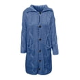 thumbnail image 3 of XZNGL Long Cardigan Sweaters for Women Hood Cardigan Large Size Sweater Pocket Single Breasted Long Sleeves Coat Long Sweaters for Women Cardigans with Pockets, 3 of 5