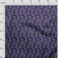 thumbnail image 2 of oneOone Cotton Silk Fabric Leaves & Floral Block Printed Craft Fabric BTY 42 Inch Wide, 2 of 5