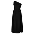 thumbnail image 4 of SMihono Robe Maxi Bohème d'Été pour Femmes Grande Taille Robe d'Été Sexy Unie Amincissante Fendue Sans Manches Asymétrique Robe de Plage, 4 of 7