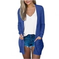 thumbnail image 2 of AherBiu Womens Lightweight Cardigans Longer Length Casual Jacket Crochet Open-Front Sweater Cardigan with Pockets, 2 of 6