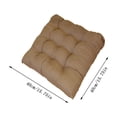 thumbnail image 2 of Boovnll Chair Cushions Non Slip Tufted Backing Soft Comfortable Seat Cushion Thicken Washable Solid Color Lightweight Kitchen Office Computer Chairs Indoor/Outdoor Chair Cushions, 2 of 3