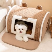 PRETXORVE Bed Villa Cats Bed Dog Bed Removable Dog Bed Winter Warm Cats Bed Purpose Nests