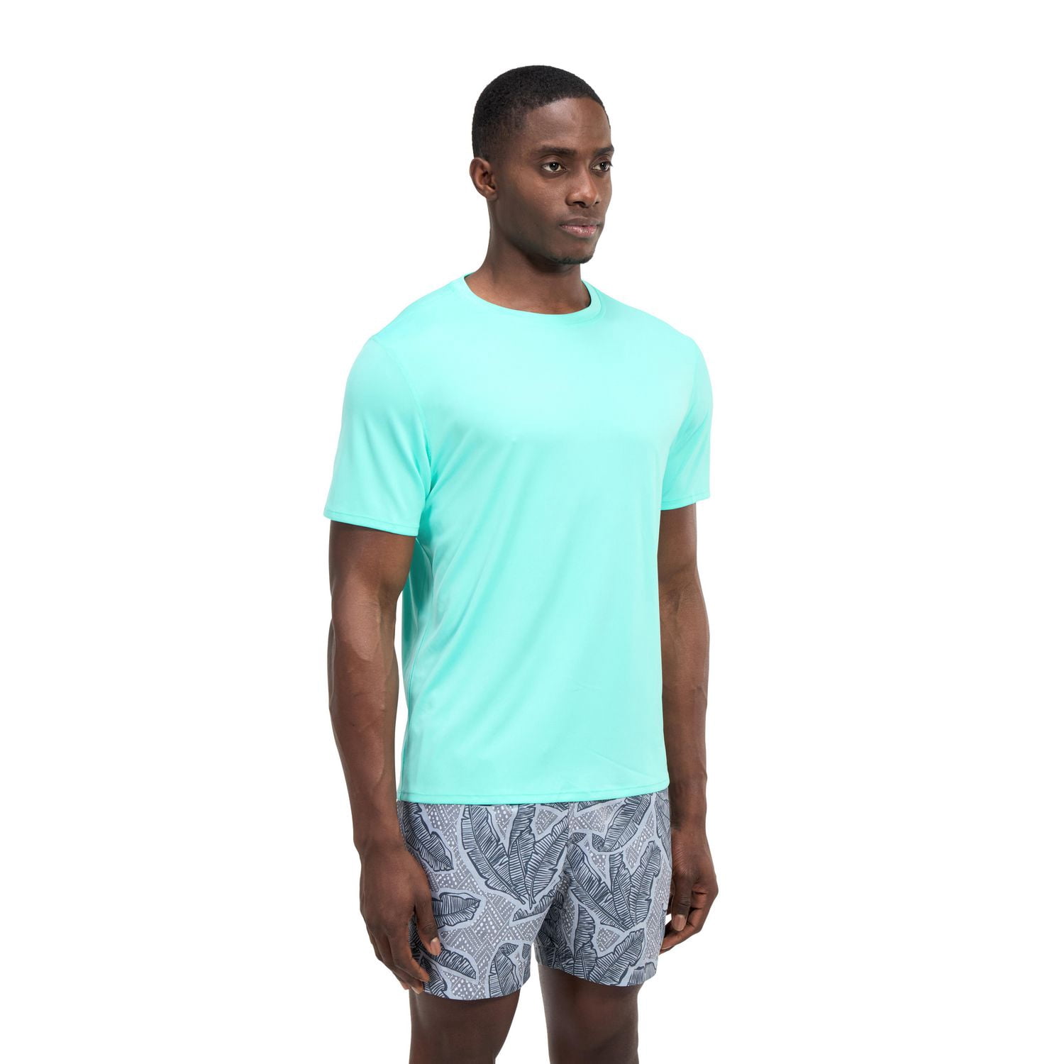 Speedo Men's Solid Short Sleeve Swim Shirt