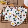 thumbnail image 2 of Ensemble de Pyjama pour Bébé Garçon Été, Haut à Col Rond, Pantalon, Ensemble de Pyjama Décontracté, Pyjama pour Filles 3-6 Mois, 2 of 3