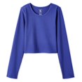 thumbnail image 2 of Athletic Works Girls' Long Sleeve Rib Top, 2 of 6