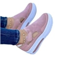 thumbnail image 4 of Espadrilles pour Femmes à Enfiler, Mocassins à Plateforme Confortables pour Femmes, Style Romain, Grande Pointure, Chaussures de Printemps pour Femmes, Noir, 4 of 4