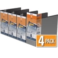 thumbnail image 1 of QuickFit® View Binder, Locking D Ring, 4 Pack, 5", 1 of 3