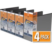 QuickFit® View Binder, Locking D Ring, 4 Pack, 5"