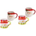 thumbnail image 3 of EIMELI 4 Pcs  Christmas Mugs Ceramic Water Mugs Santa Claus Snowman Mugs Ceramic Coffee Mugs, 3 of 6