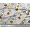 thumbnail image 2 of Soimoi Rayon Fabric Geometric & Leaves Patchwork Print Sewing Fabric Yard 42 Inch Wide, 2 of 3