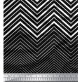 thumbnail image 3 of oneOone Tissu Polyester Lycra Chevron & Triangle Imprimé 1 Yard 56 Pouces de Large, 3 of 3