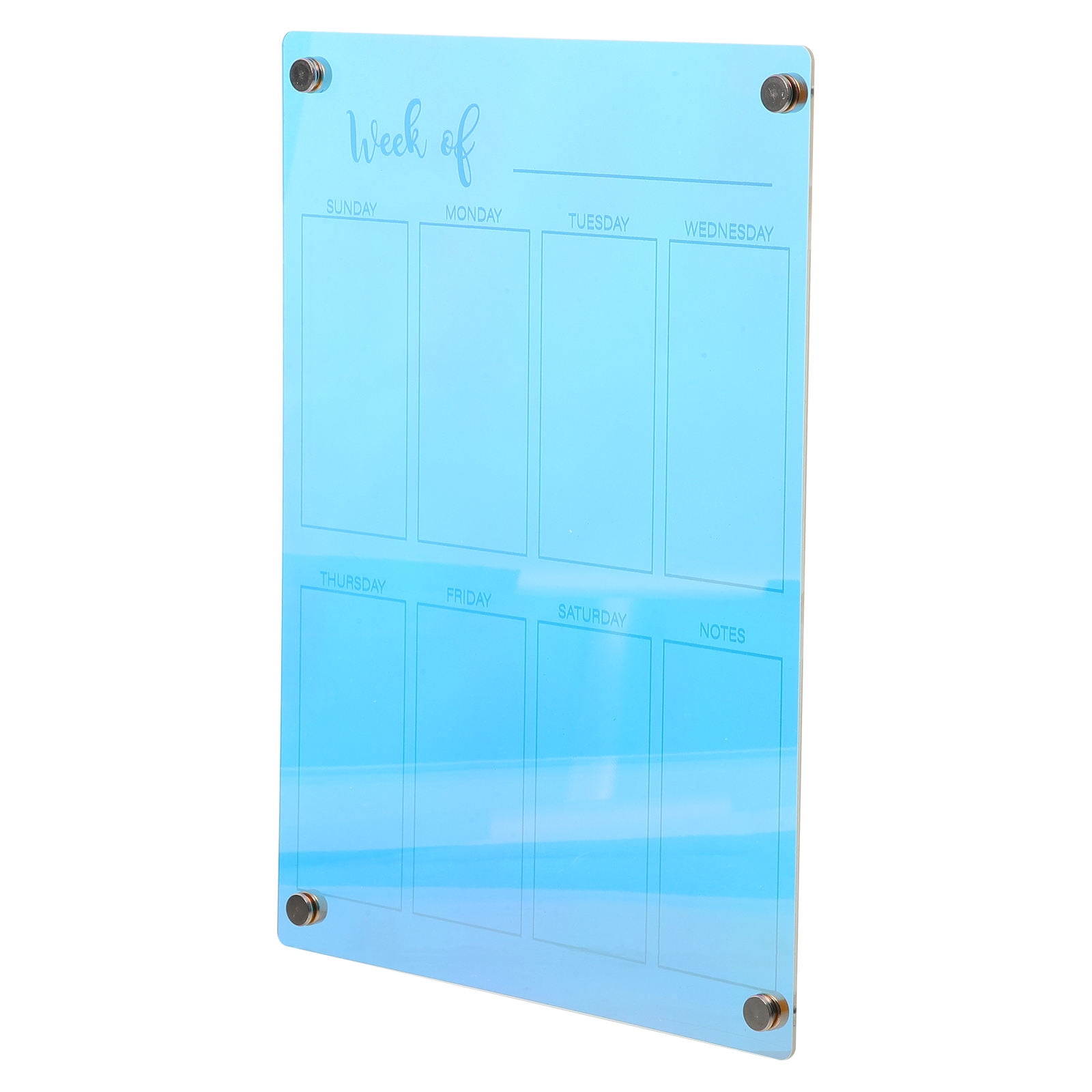 OULII Desk To Do White Board Acrylic Dry Erase Board Multi colored 1 Piece Office Use