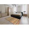 thumbnail image 4 of Ahgly Company Indoor Rectangle Abstract Saddle Brown Abstract Area Rugs, 8' x 10', 4 of 6