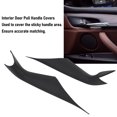 thumbnail image 3 of Inside Car Door Pull Handle Cover, Left Right Fade Resistant Matte Black Protective Interior Door Pull Handle Covers  for 5 Series G30 G31 F90 M5 2017-2022, 3 of 7
