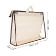 thumbnail image 2 of Unique Bargains Sacs à Main Taille XXL PVC Transparent Sac à Main Protecteur, Beige, 2 of 5