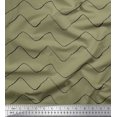 thumbnail image 1 of Soimoi Green Cotton Duck Fabric Artistic Waves Abstract Decor Fabric Printed Yard 56 Inch Wide, 1 of 5