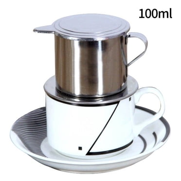 Tasse Filtre à Café en Acier Inoxydable Vietnamienne Cafetière à Filtre Vietnamienne