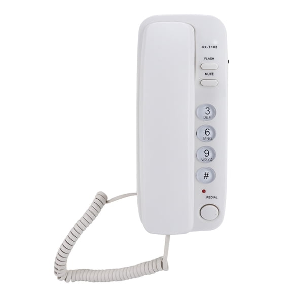 FAGINEY Wall Mount Landline Telephone Extension No Caller ID Home Phone For Hotel Family , No Caller ID Phone,Telephone