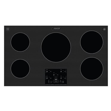 Equator 36 Pouces Table de Cuisson à Induction Intégrée à 5 Brûleurs, Amplification de Puissance, Garde au Chaud 240V/9600W