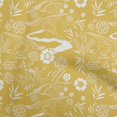 thumbnail image 1 of oneOone Rayon Yellow Fabric Asian Japanese Pattern Craft Projects Decor Fabric Printed By The Yard 56 Inch Wide, 1 of 4
