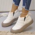 thumbnail image 1 of XIMIN Bottes d'Hiver pour Femmes Bottines de Neige Bottines Chaudes Doublées en Peluche à Enfiler Marche Randonnée Chaussures en Coton Espadrilles à Plateforme Extérieur Antidérapantes Botte Courte en Molleton, 1 of 6