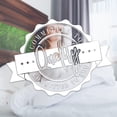 thumbnail image 2 of Mocassi Ensemble de Couette Rayée de Luxe 8 Pcs - Ensemble de Literie Doux et Confortable avec Poches de Rangement Double Face - Couette Rayée Blanche Soyeuse, Format Très Grand/Californien, 2 of 7