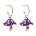 thumbnail image 1 of Boucles d'Oreilles Créatives Mignonnes Petits Champignons Huile Gouttes d'Oreilles Colorées, 1 of 9