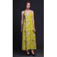 thumbnail image 5 of Bimba Robe Longue Maxi d'Été à Imprimé Floral pour Femme, Col en V, Tenue de Villégiature de Vacances - X-Grand, 5 of 5
