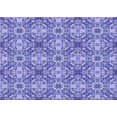 thumbnail image 1 of Ahgly Company Tapis d'Intérieur Lavable en Machine Rectangle Transitionnel Jeans Bleu, 6 Pieds x 9 Pieds, 1 of 7