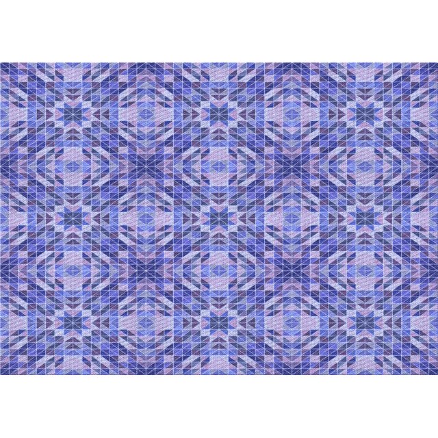 Ahgly Company Tapis d'Intérieur Lavable en Machine Rectangle Transitionnel Jeans Bleu, 6 Pieds x 9 Pieds