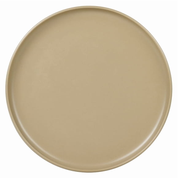 Mainstays Alessandra Matte Brown Stoneware Round Dinner Plate 10.39"