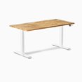 thumbnail image 1 of Desky Dual Hardwood Sit Stand Desk - Acacia / 60 x 30 inches / White, 1 of 10