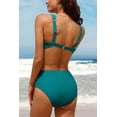 thumbnail image 3 of Charmo Women Scalloped Bikini Swimsuit High Waisted Two Piece Bathing Suit, 3 of 5