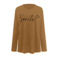 thumbnail image 5 of WEAIXIMIUNG T-Shirts Blancs pour Femmes à Col en V, Paquet, Haut Décontracté à Manches Longues à Col Rond Uni pour Femmes, 5 of 5