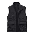 thumbnail image 1 of Jackets for Men Mens Work Clothes Jacket Solid Color Stand Collar Multiple Pockets Outdoor Sports Photography Leisure Coat, 1 of 1