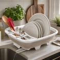 thumbnail image 2 of Starfrit Collapsible Dish Drainer with Swivel Spout, Space-Saving Foldable Drying Rack, 2 of 8